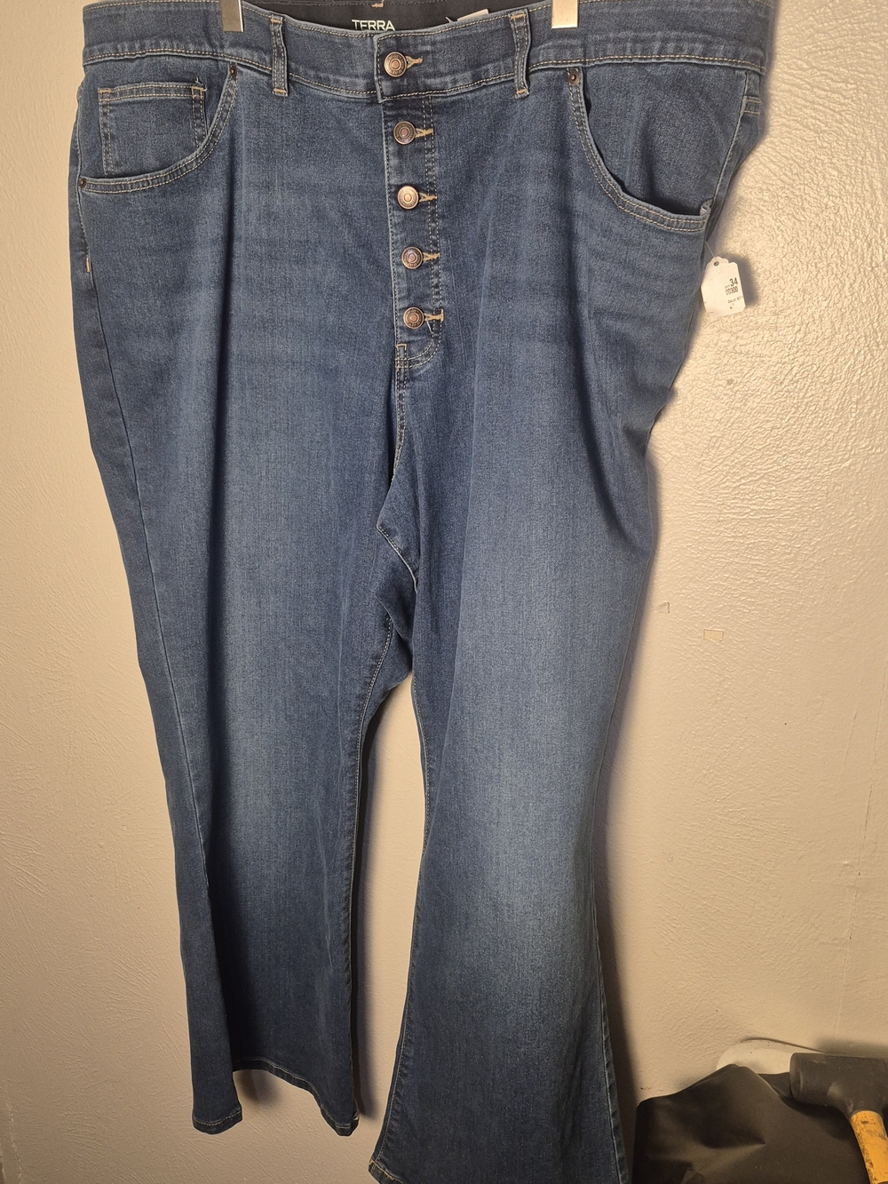Women’s Blue Button-Front Jeans